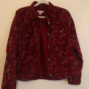 Corduroy collared jacket button down